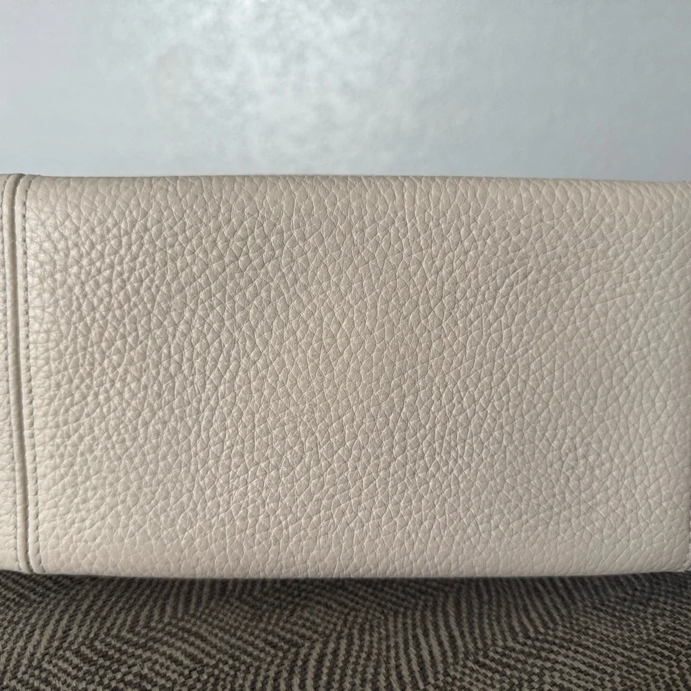 Coach Pebbled Leather Shoulder Bag in chalk ivory Cary - Picture 2 of 12